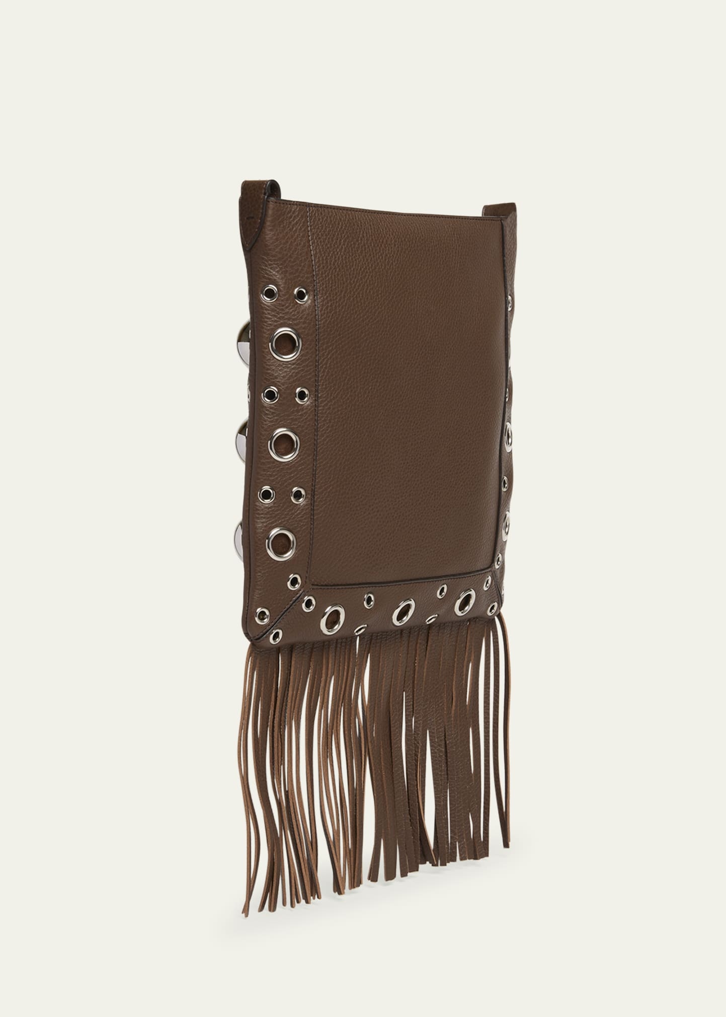 Nellcote Fringe Studded Leather Crossbody Bag - 3