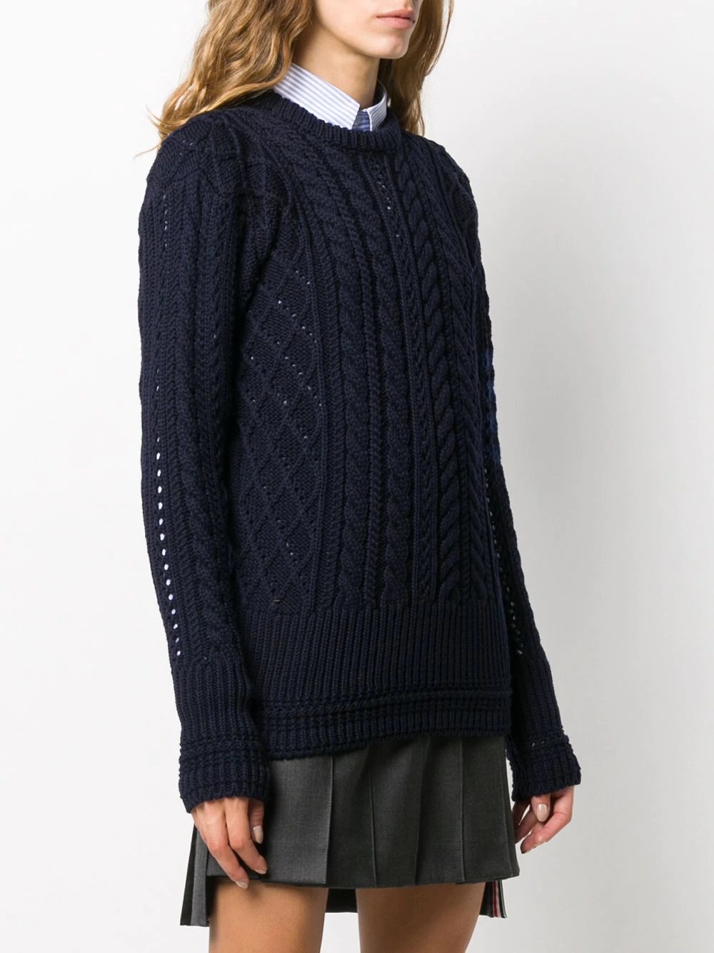 4-Bar cable knit jumper - 3