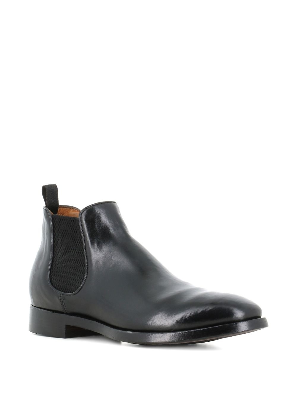 elastic-panel leather boots - 2