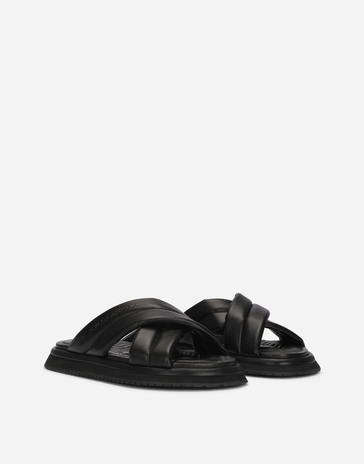 Nappa-look fabric sandals - 2