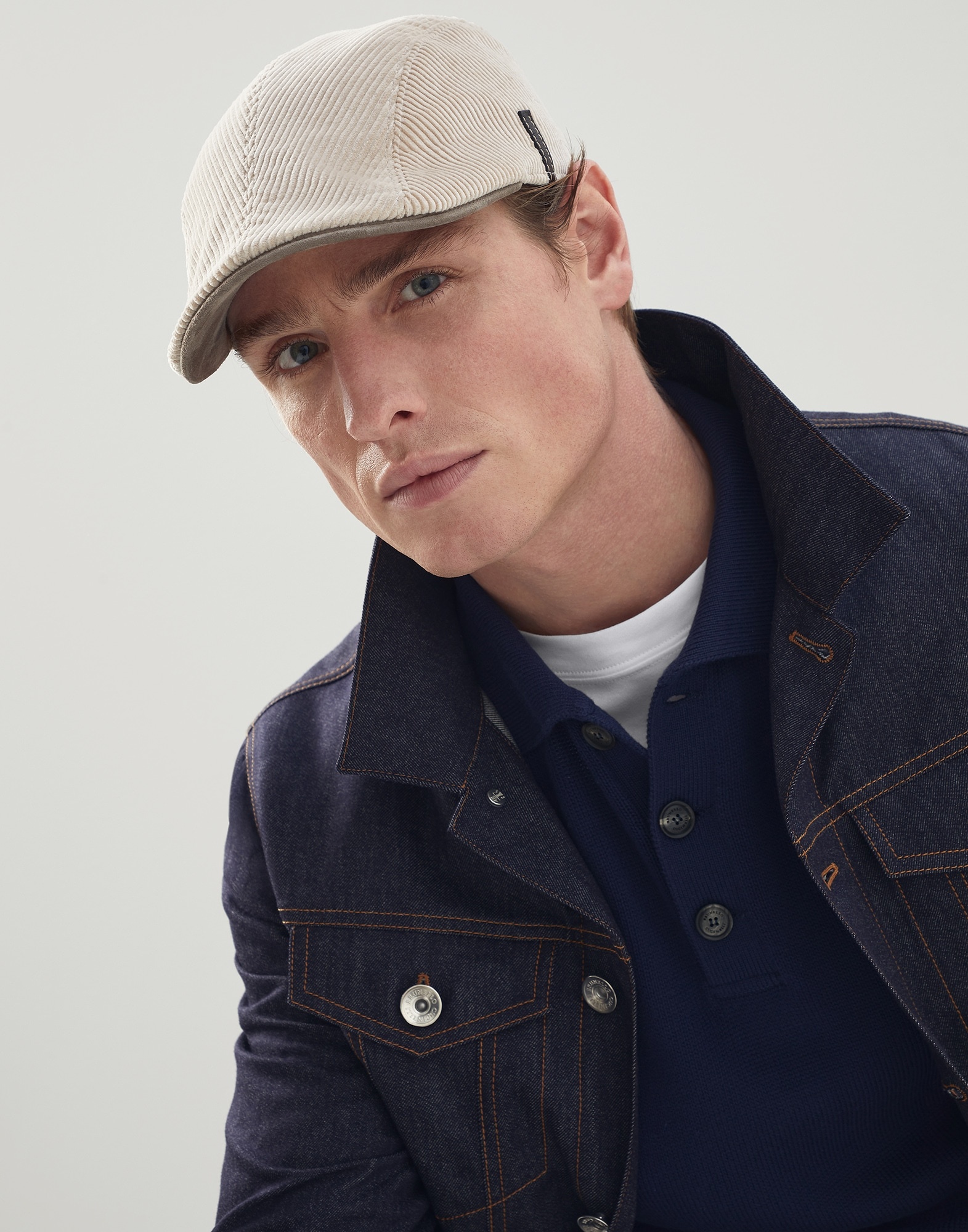Cotton corduroy flat cap - 3