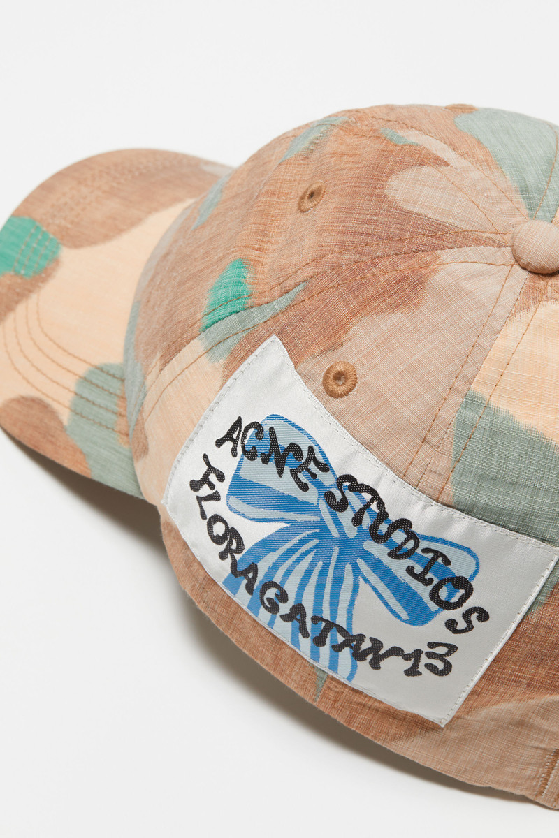 Printed cap - Orange/green 4