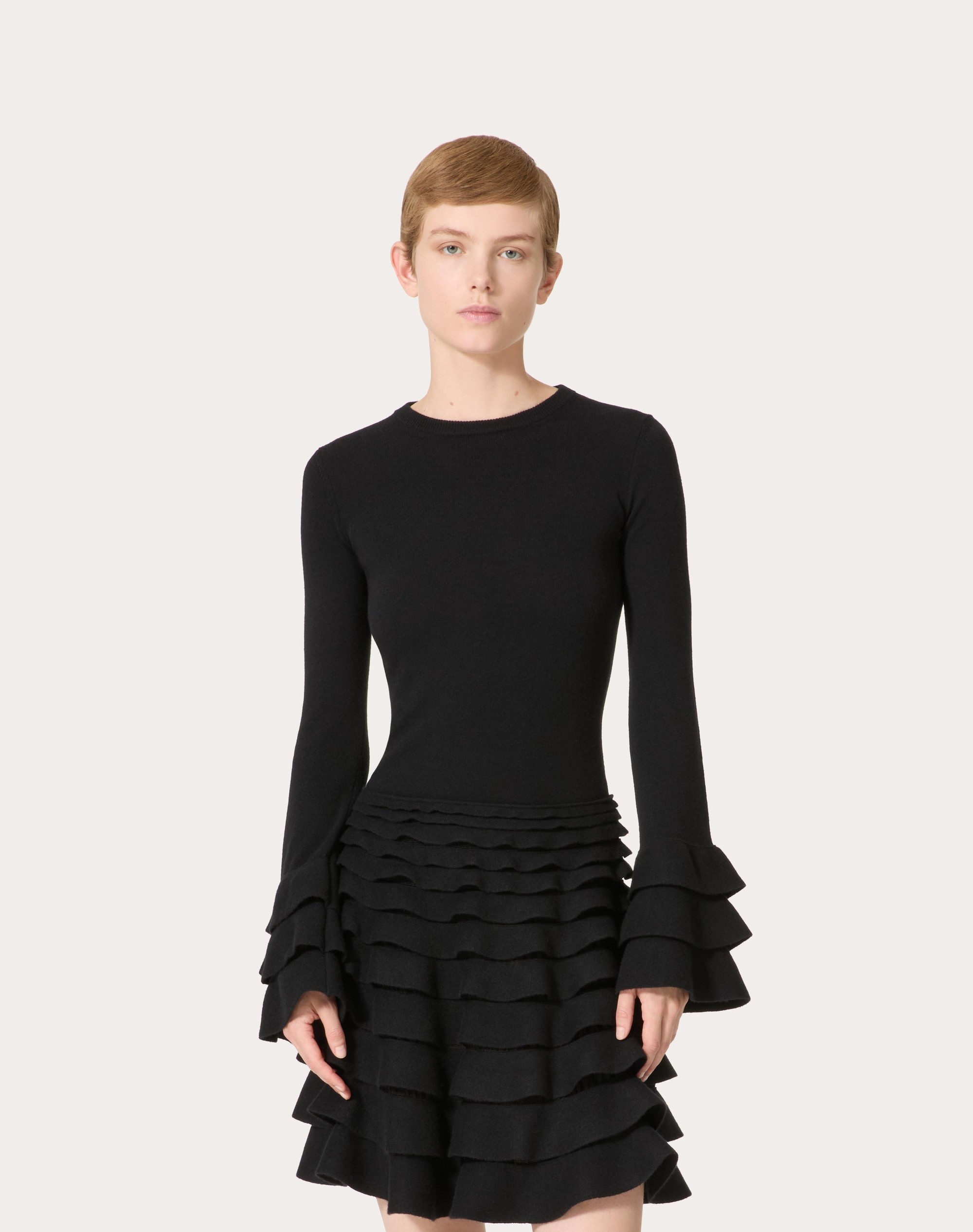 VISCOSE AND WOOL SWEATER - 3