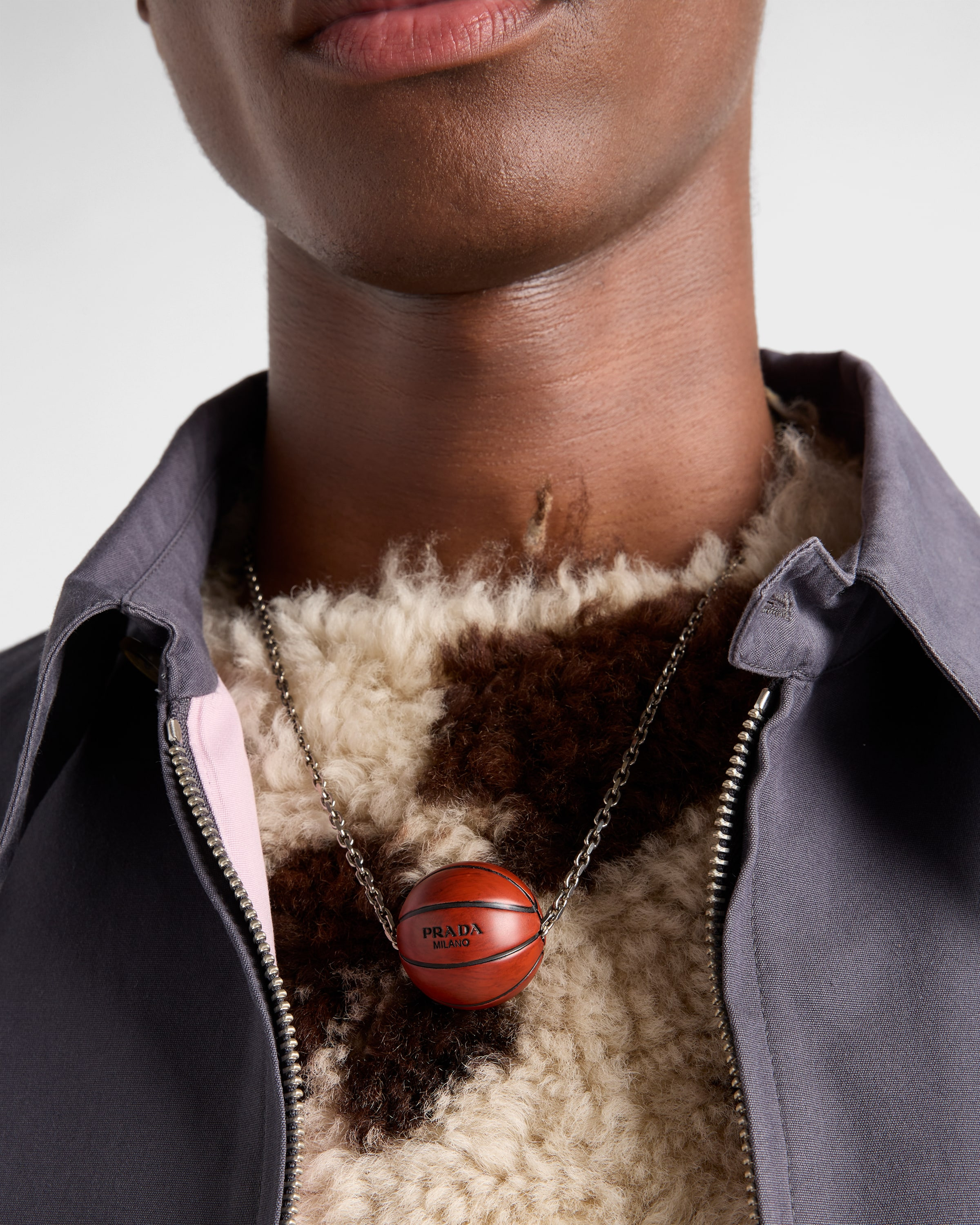Metal basketball necklace - 3