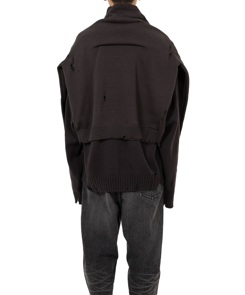 Sleeve Layered Knit Cardigan 9