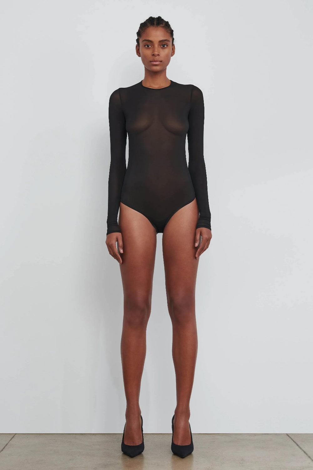 Sheer Bodysuit Black - 1
