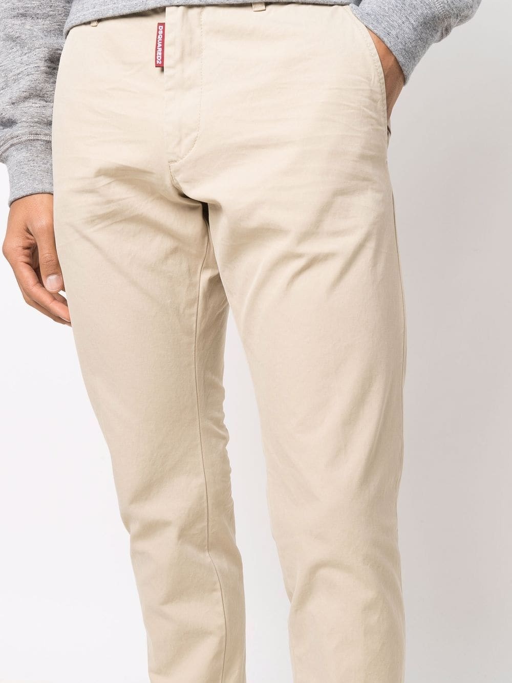 slim cut chino trousers - 5