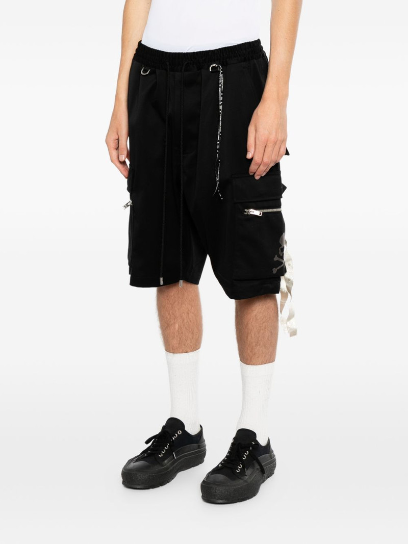 logo-embroidered cargo shorts 3