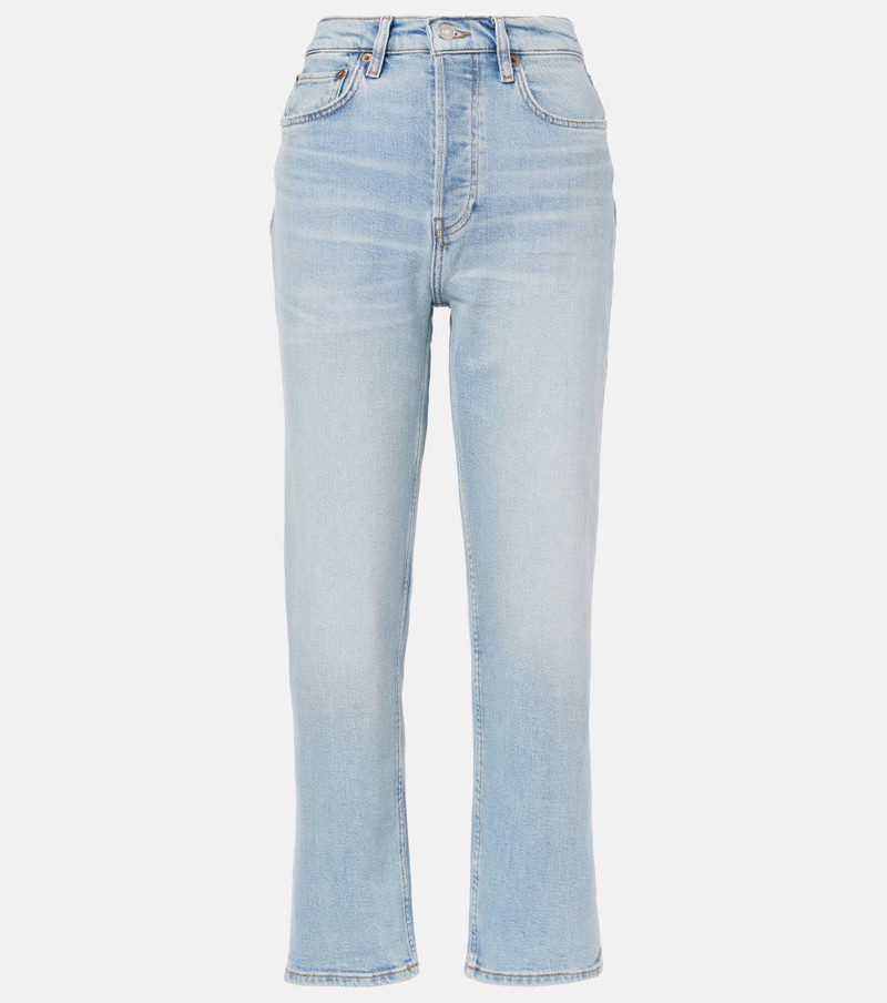 70s Stove Pipe low-rise straight jeans - 1