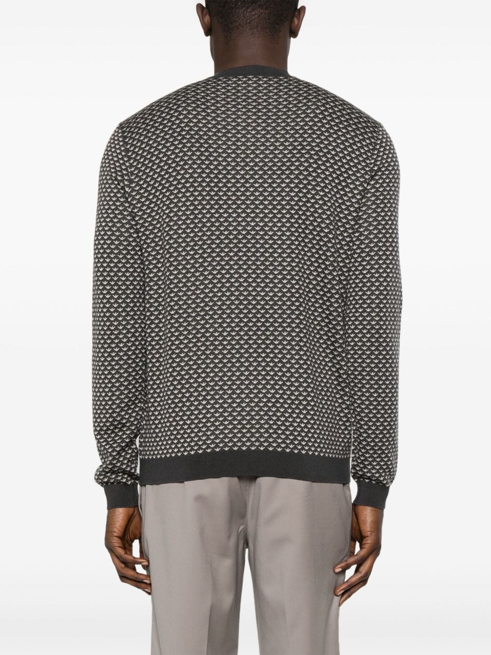 Allover logo wool blend sweater - 2