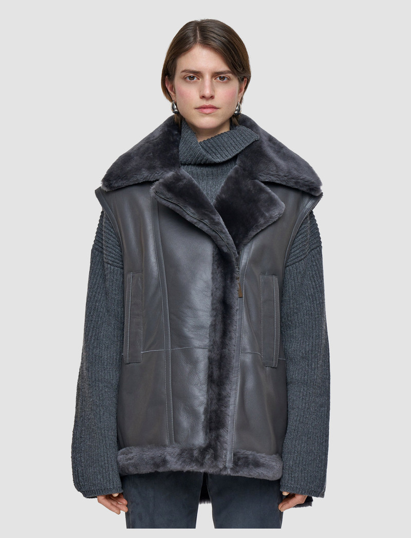 JOSEPH Marc Soft Shearling Gilet outlook