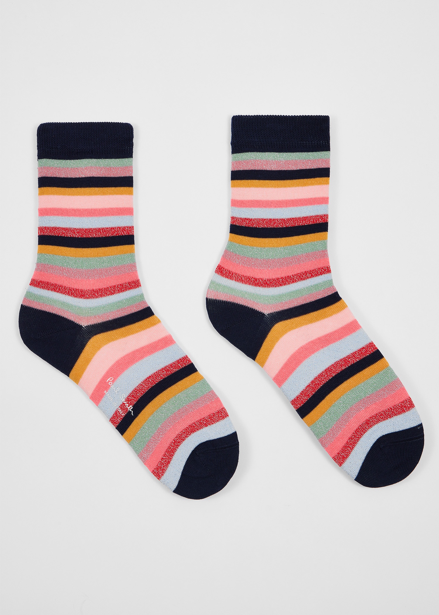 Women's Lurex 'Swirl Stripe' Socks Three Pack - 5