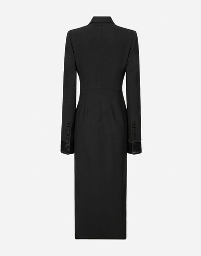 Dolce & Gabbana Woolen calf-length coat dress outlook