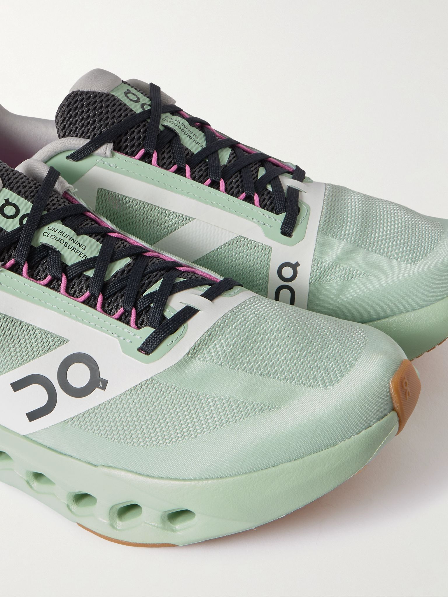 Cloudsurfer Next Z5 Rubber-Trimmed Recycled-Mesh Sneakers Green - 5