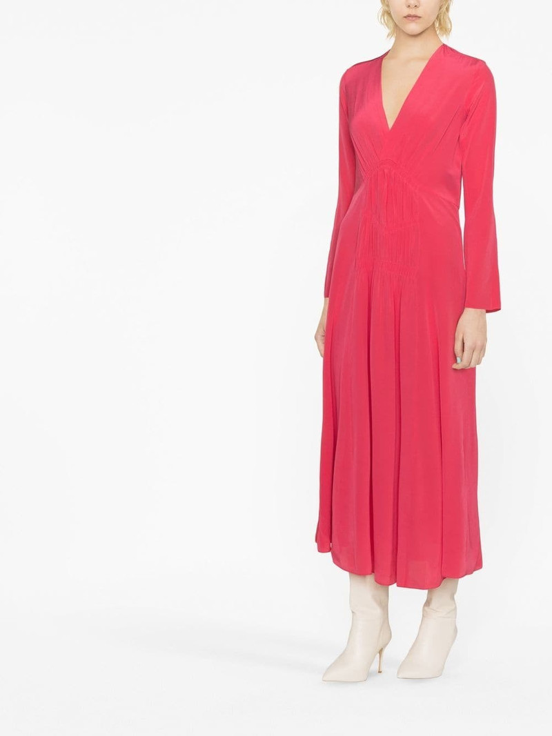ruched midi dress 3