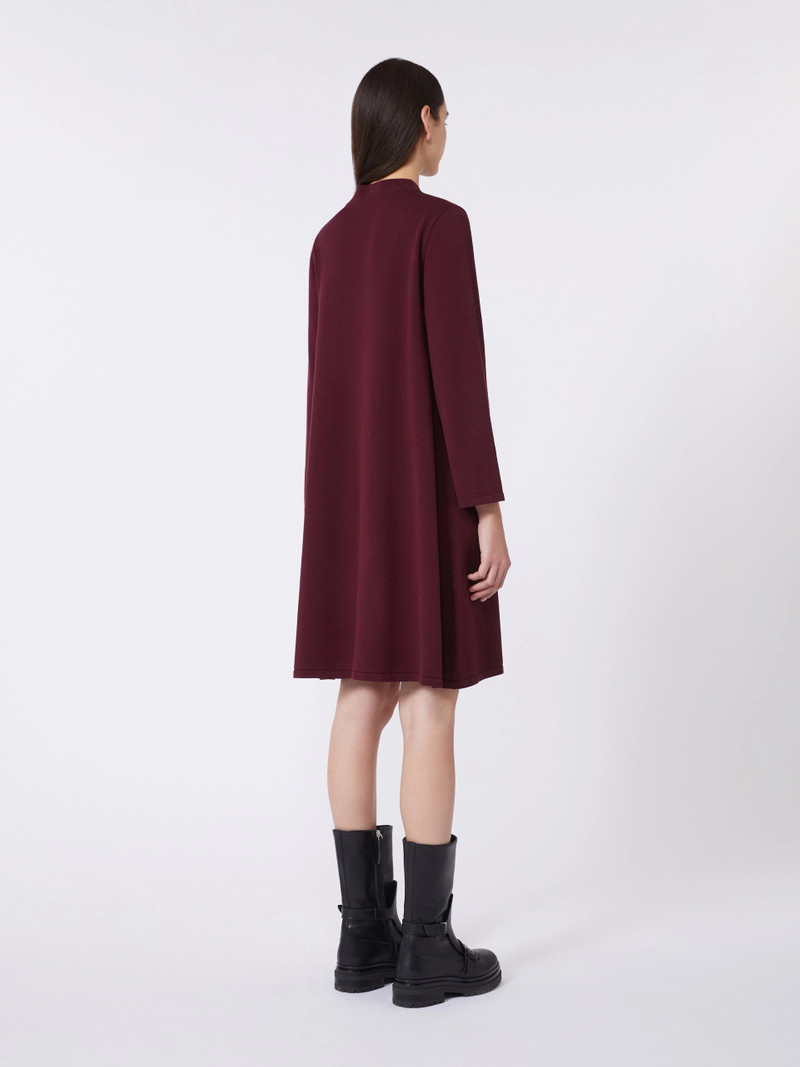 MASTER Stretch viscose yarn dress - BORDEAUX 4