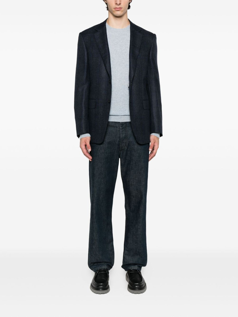 Canali checked two-button blazer outlook