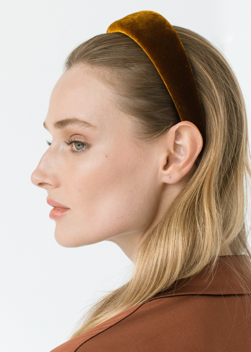 Jennifer Behr Kate Headband in Velvet outlook