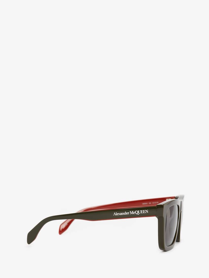 Selvedge Wayfarer Sunglasses in Green - 2