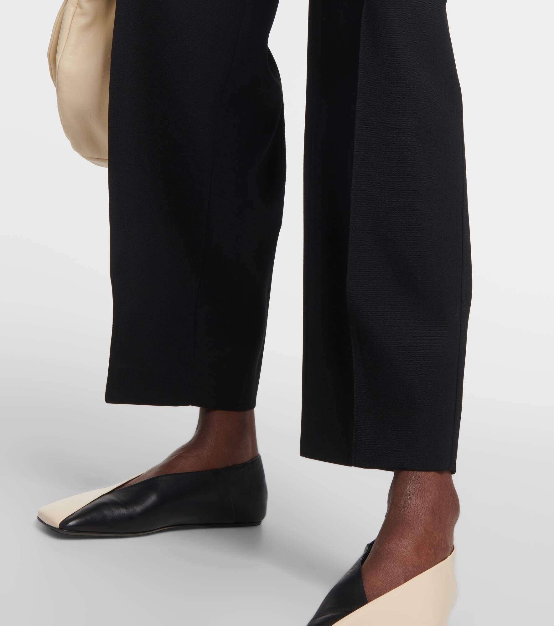 High-rise wool wide-leg pants - 5