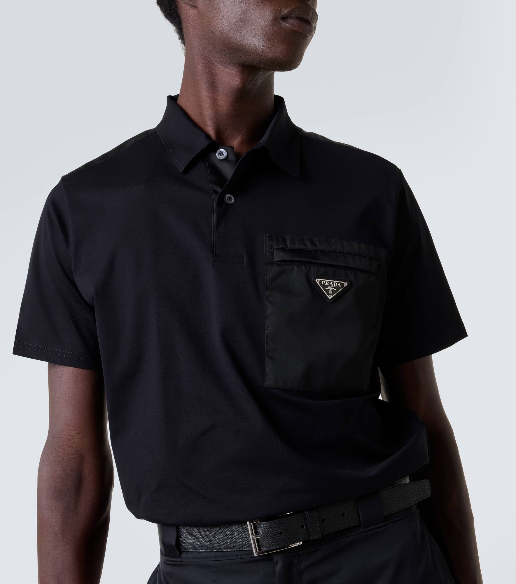 Re-Nylon cotton-blend polo shirt - 5