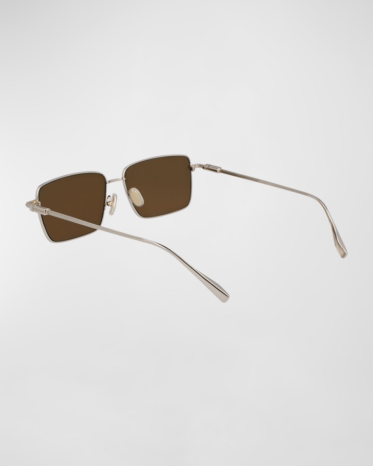 Men's Gancini Evolution Metal Rectangle Sunglasses - 2
