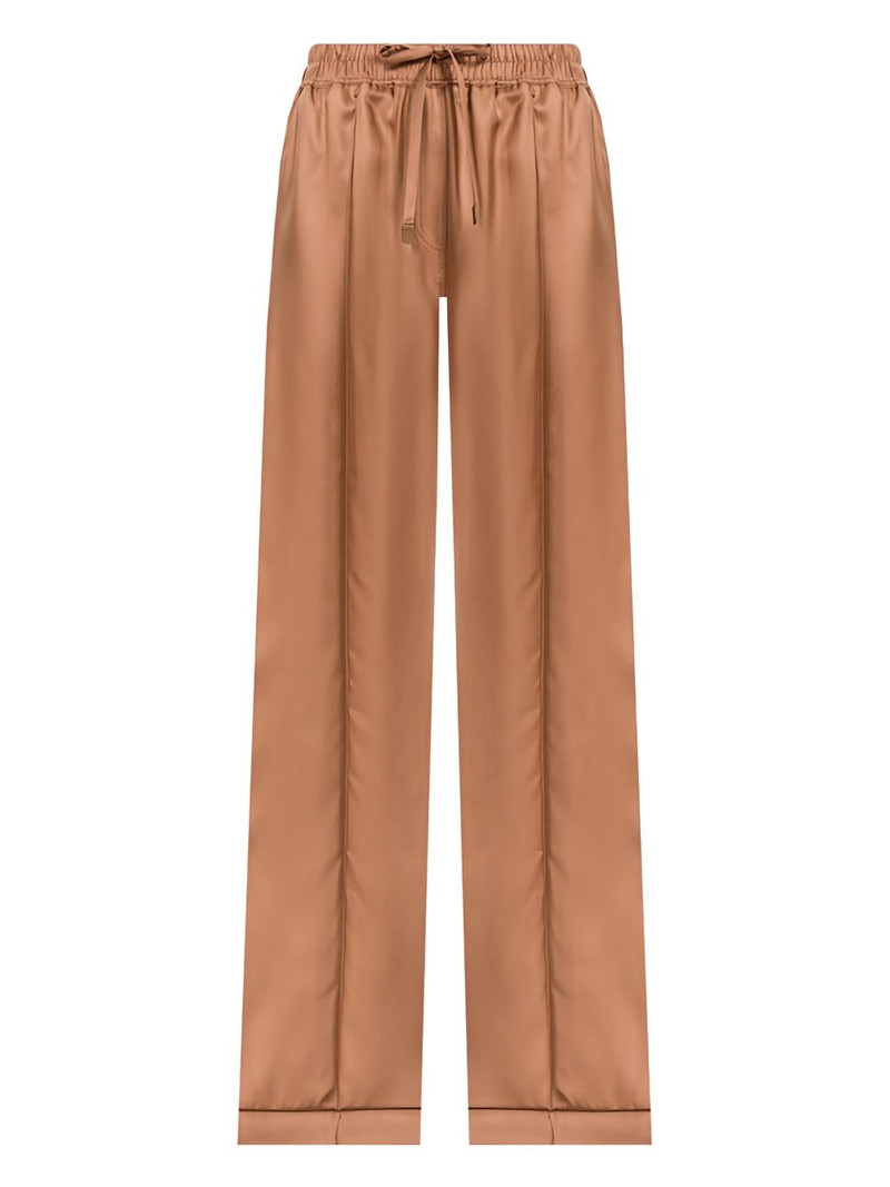 drawstring silk trousers 1