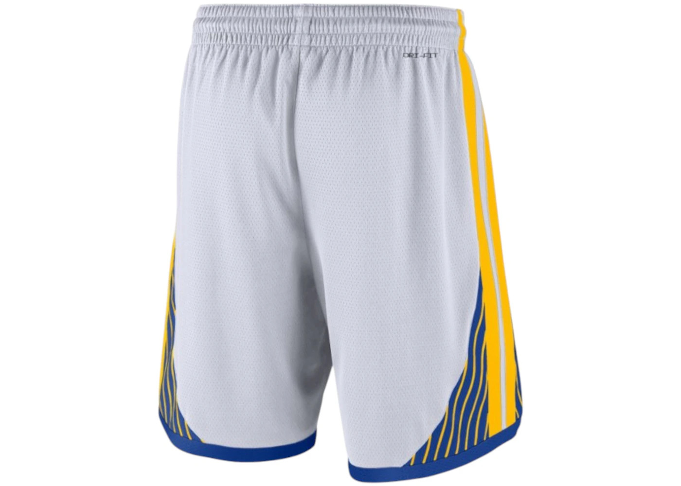 Nike NBA Golden State Warriors Association Edition Swingman Shorts White/Yellow - 2