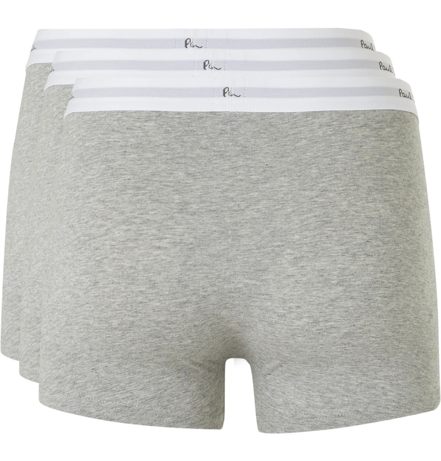 Three-Pack Mélange Stretch-Cotton Boxer Briefs - 2