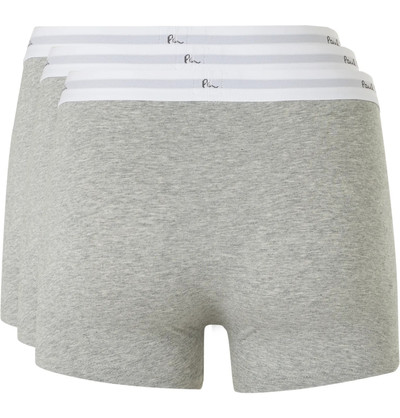 Paul Smith Three-Pack Mélange Stretch-Cotton Boxer Briefs outlook