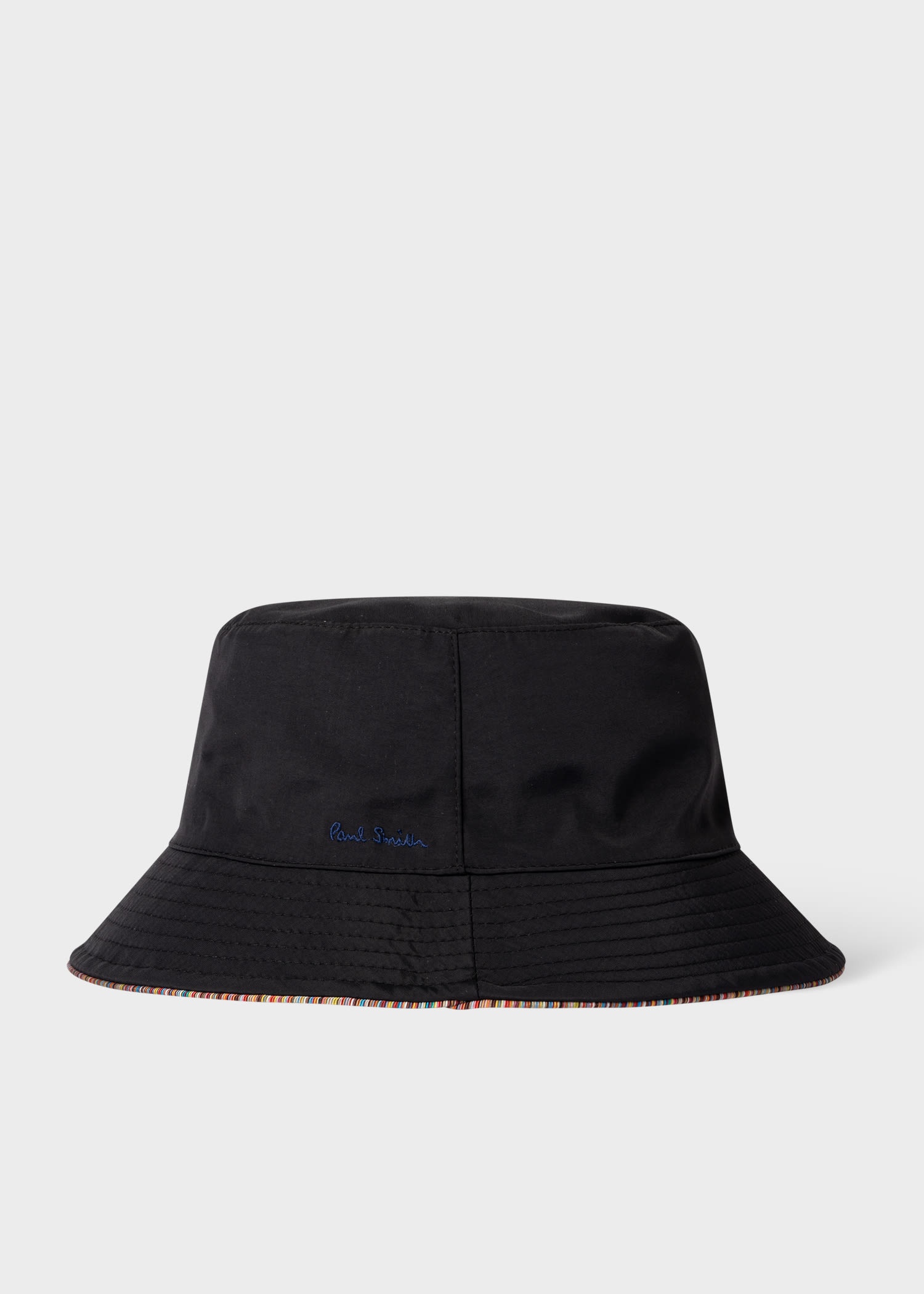 'Signature Stripe' Trim Reversible Bucket Hat - 1