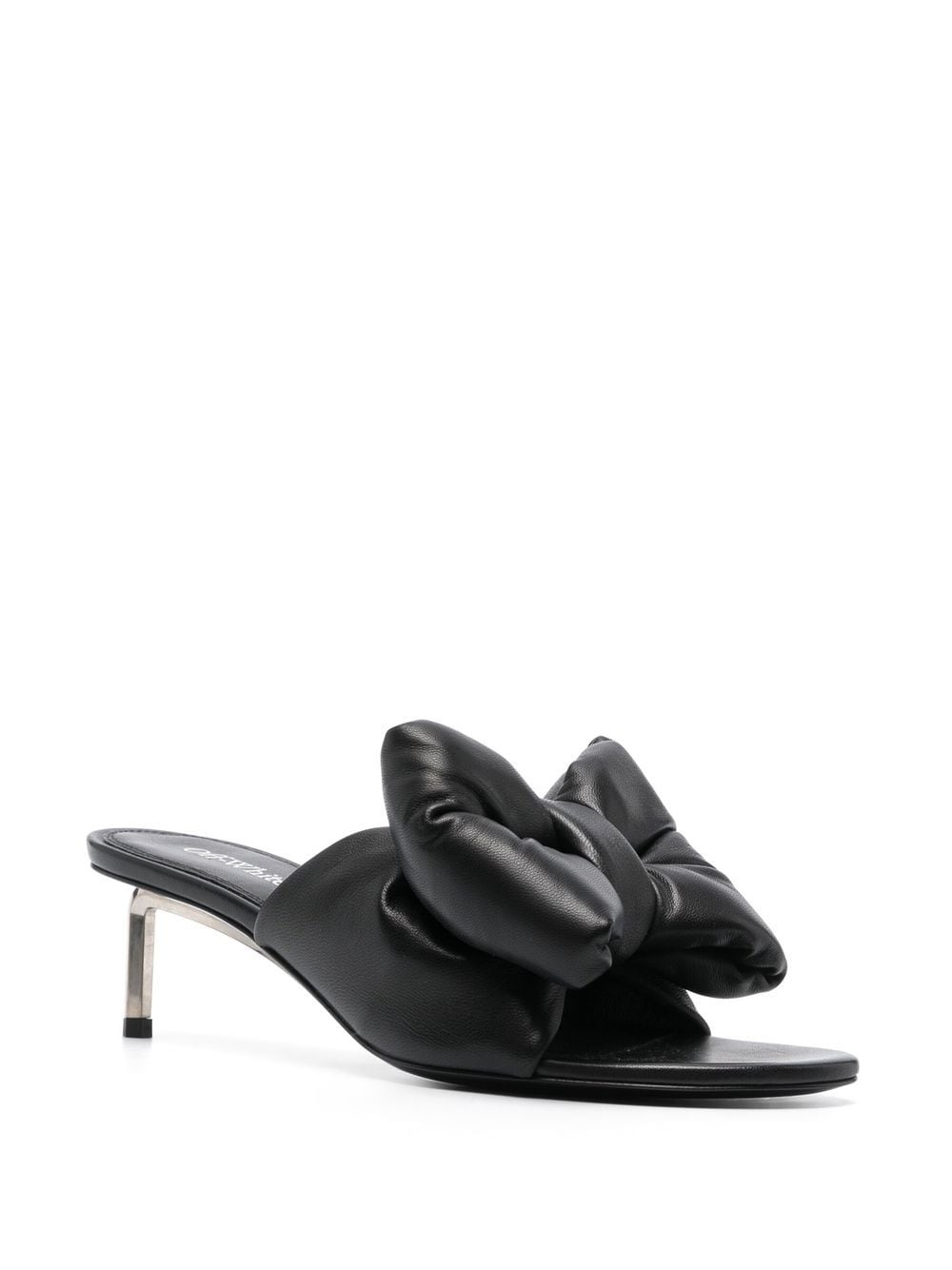 Allen bow-detail leather mules - 2