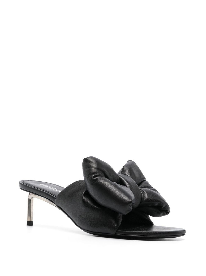 Off-White Allen bow-detail leather mules outlook