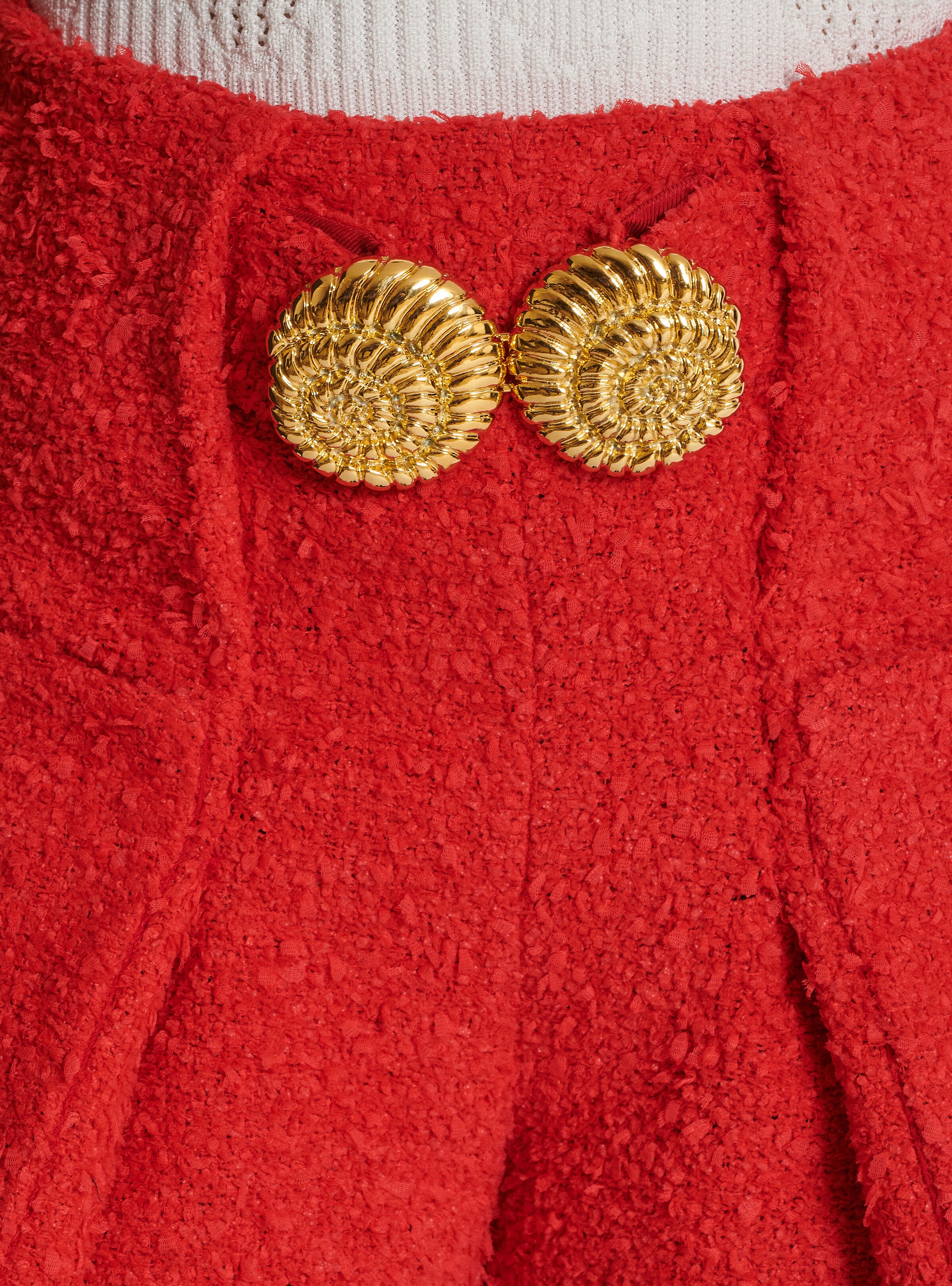 Belted tweed shorts with Snail buttons - 8