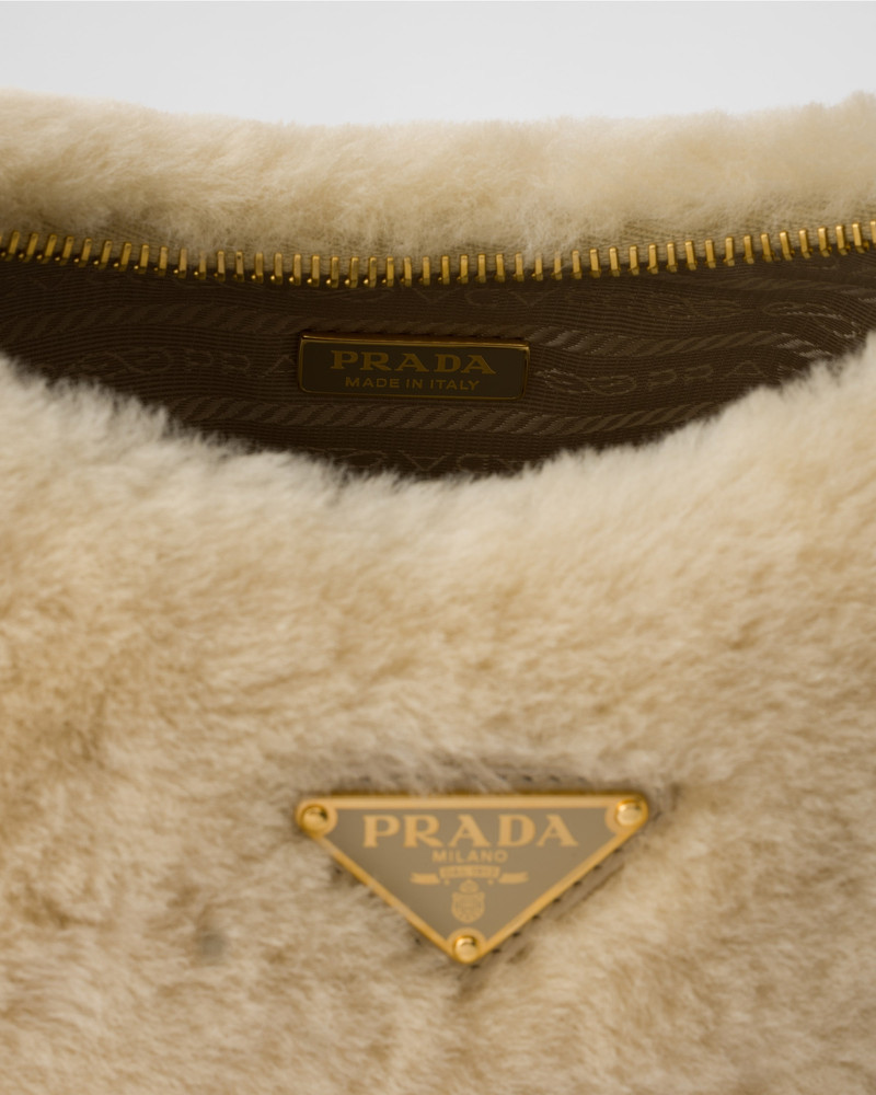 Prada Re-Edition shearling mini-bag 5