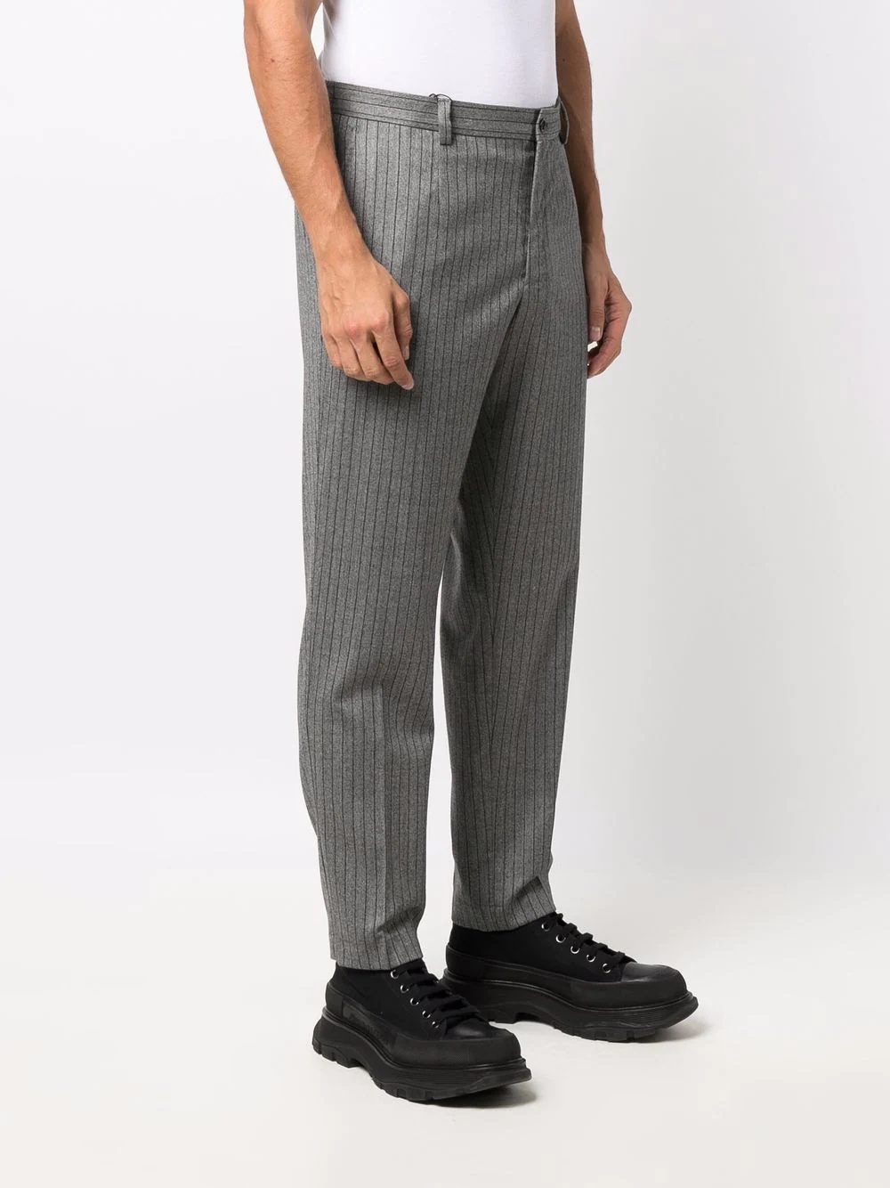 pinstriped tailored trousers - 3