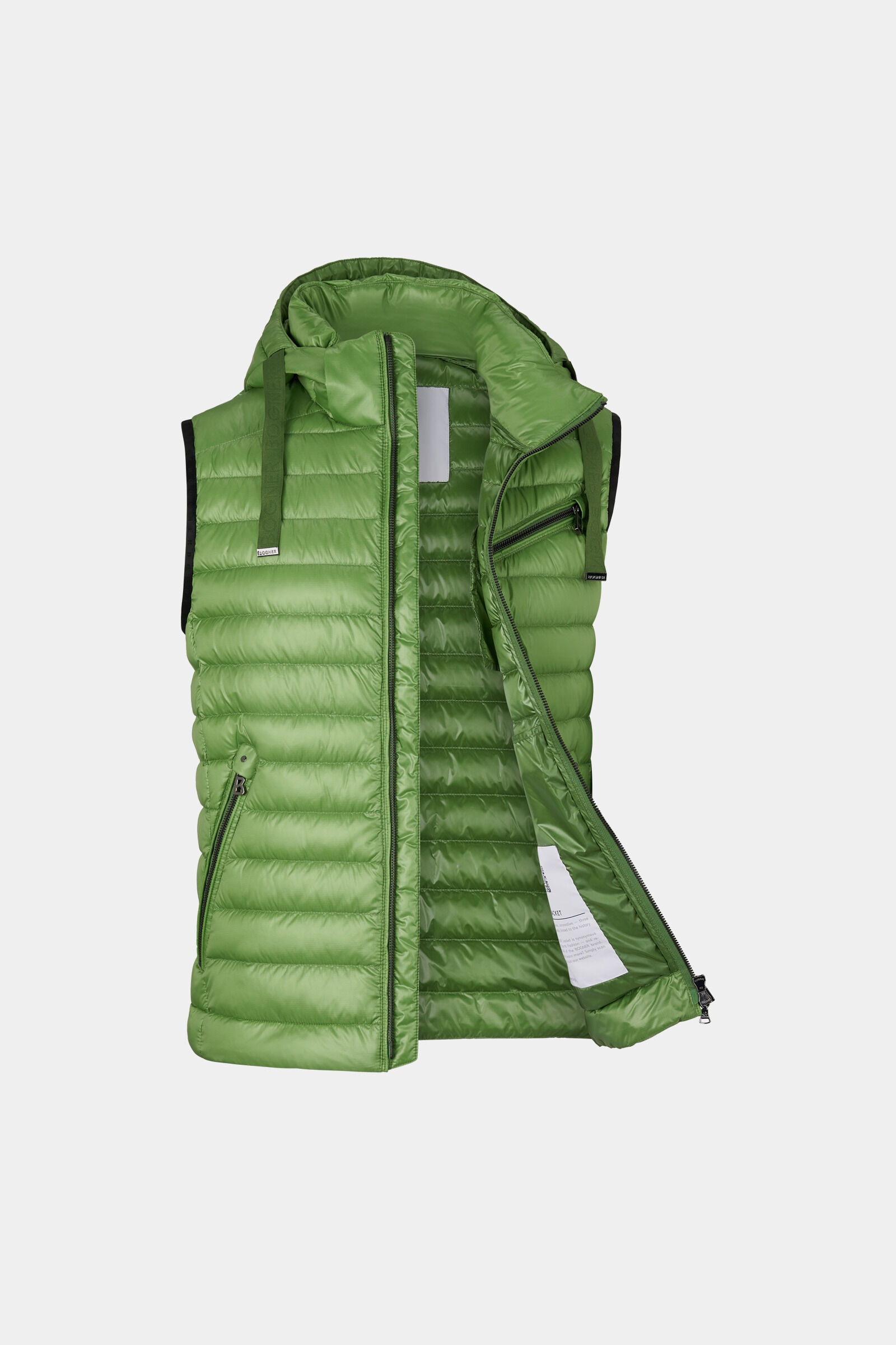 Lonne lightweight down vest in Apple/Green - 7