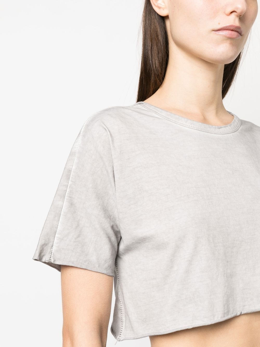 cropped short-sleeved T-shirt - 5