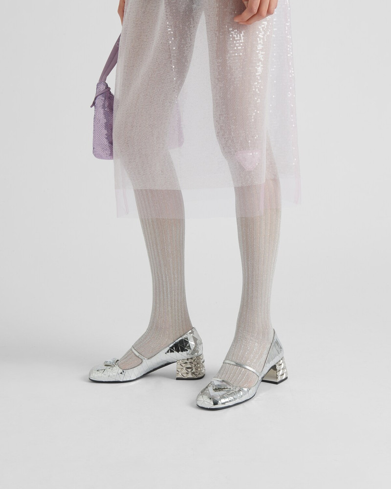 Metallic leather pumps 3