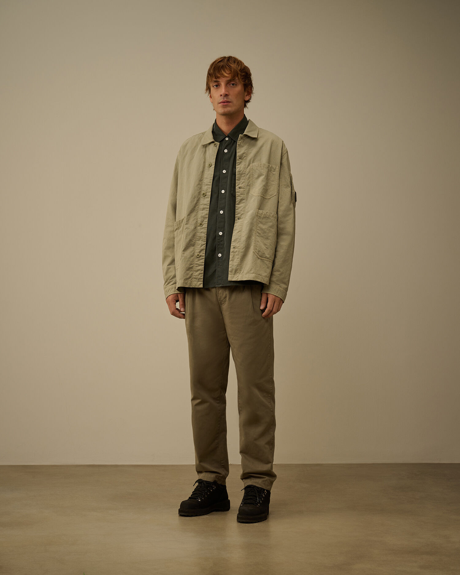 Diagonal Flatt Nylon Button Overshirt - 2