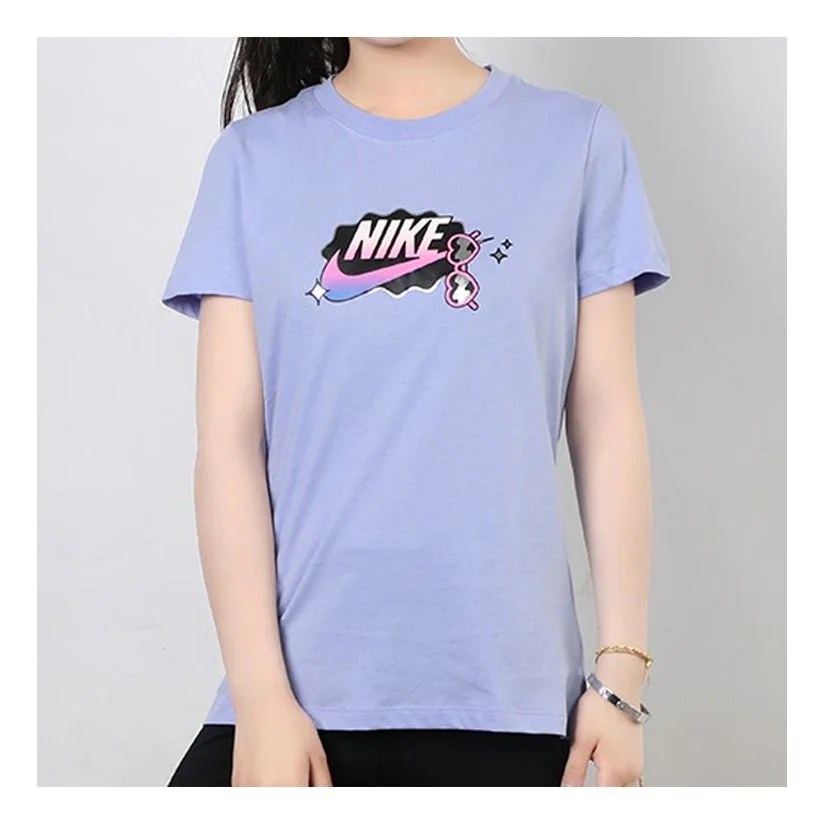 (WMNS) Nike SPORTSWEAR Short Sleeve Blue Cyan CU9696-569 - 1