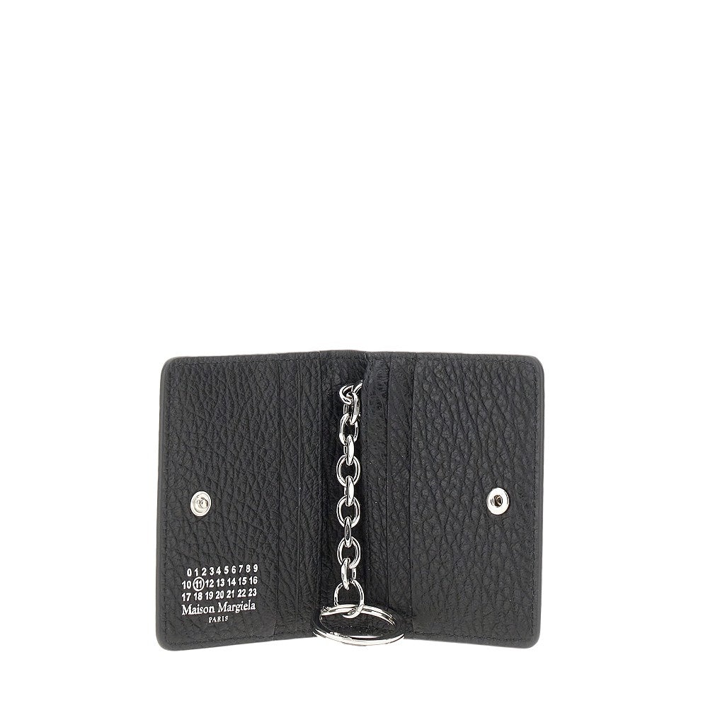 LEATHER CARDHOLDER WITH KEY-RING - 3