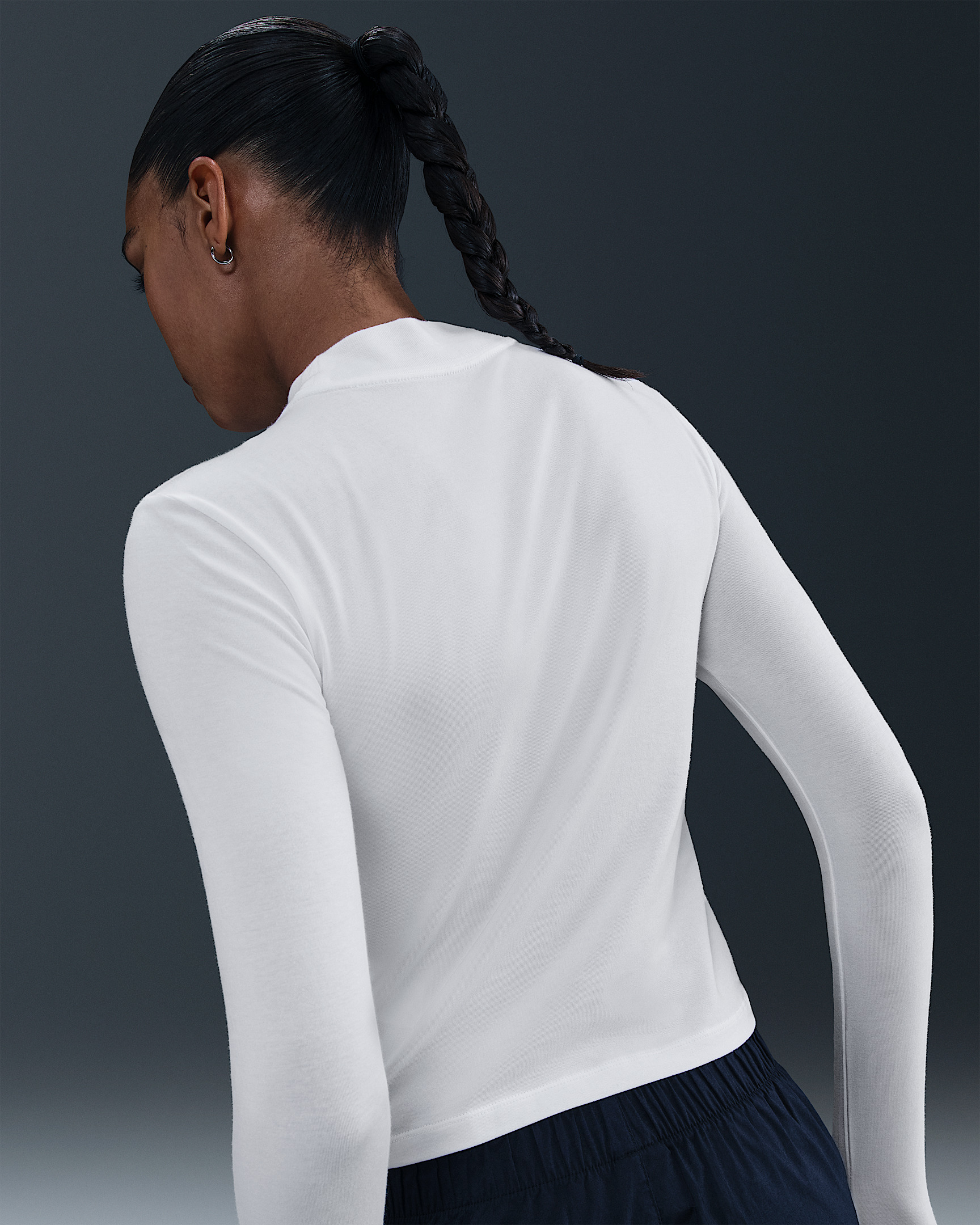 Nike Sportswear Chill Knit Women's Slim Long-Sleeve Mock-Neck T-Shirt - 2