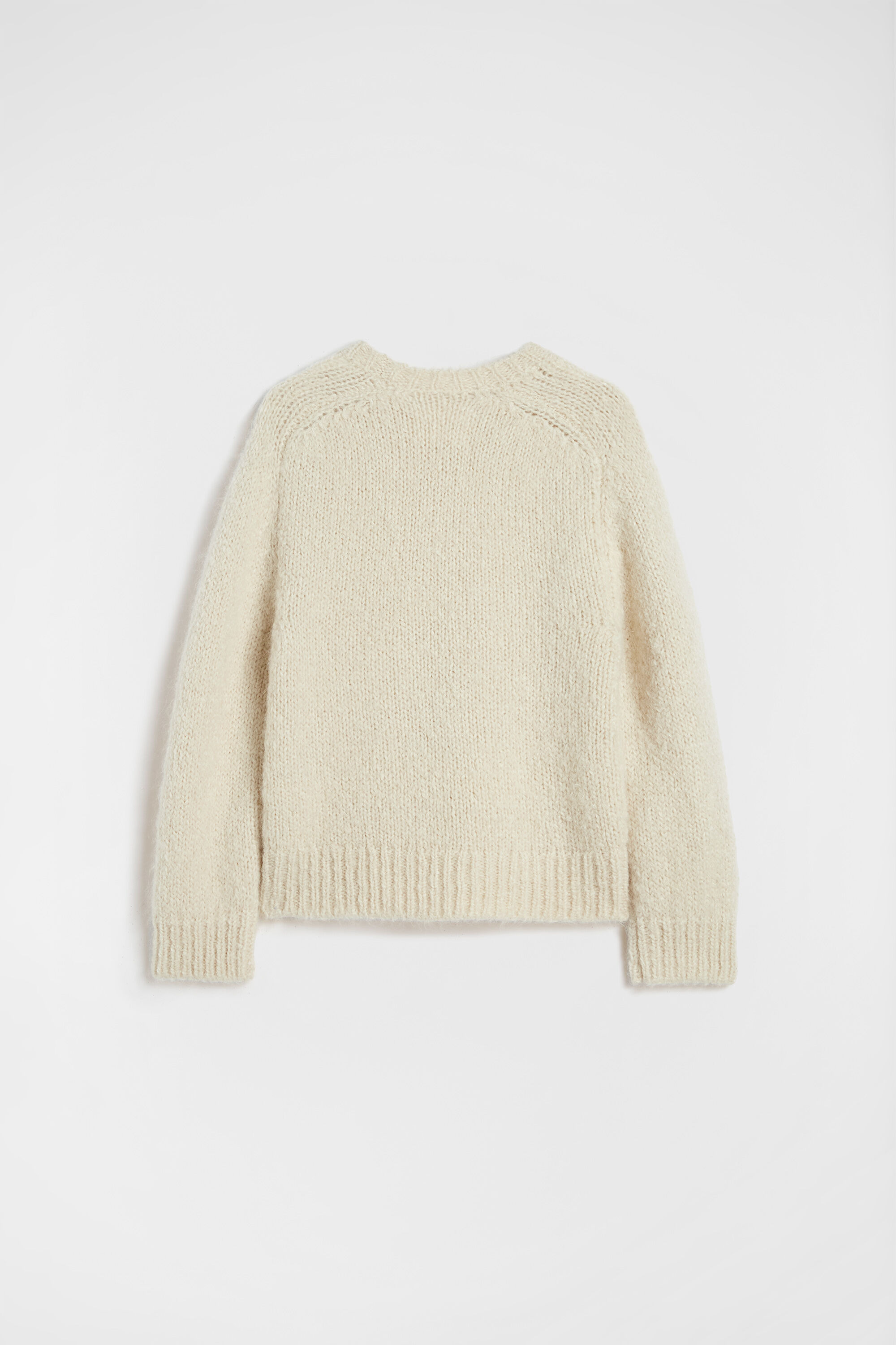 Wool Blend Crew-Neck Sweater - 4