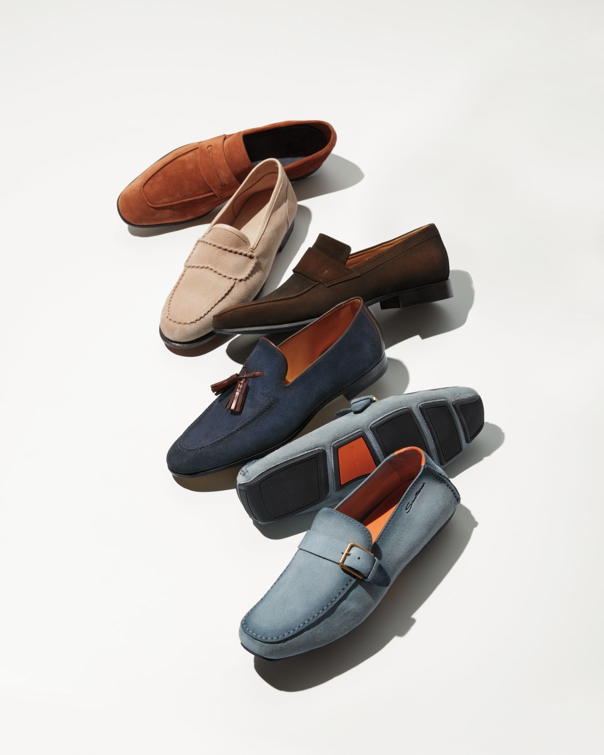 Men's Bath Suede Penny Loafers - 5