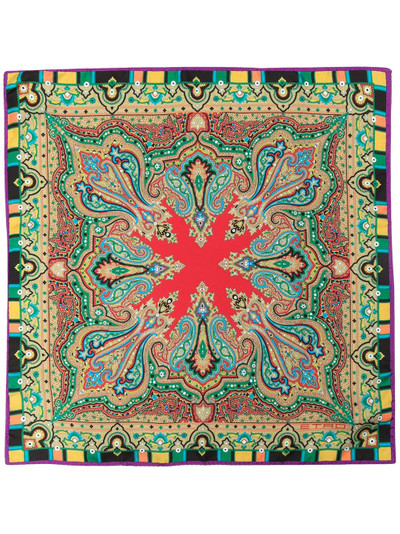 Etro paisley print pocket square outlook