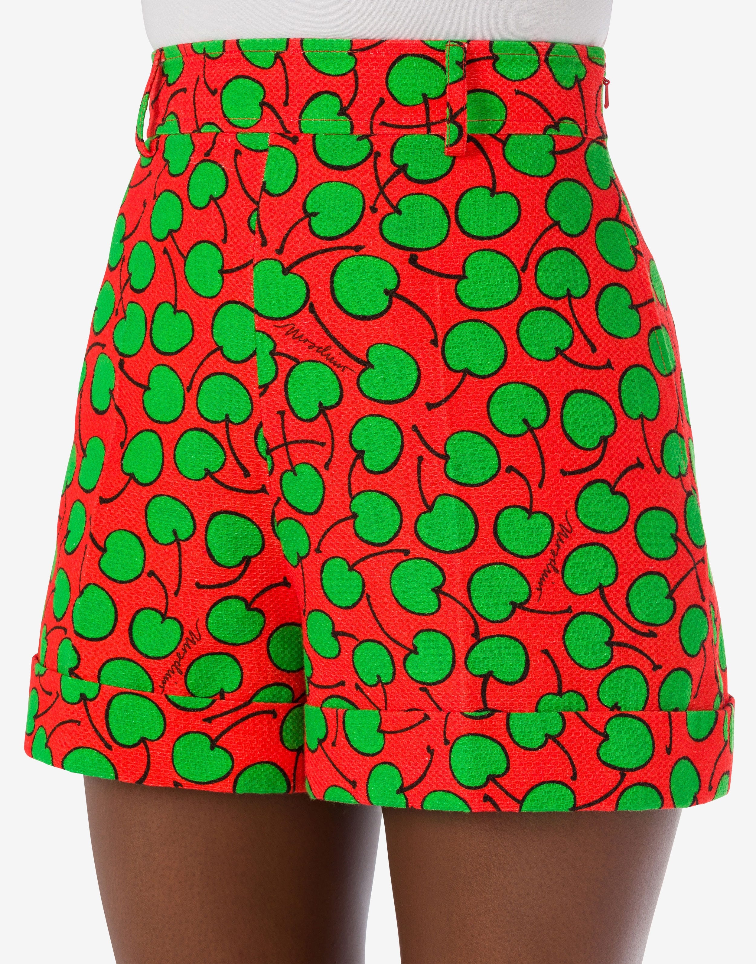 ALL-OVER CHERRY PIQUÉ SHORTS - 4
