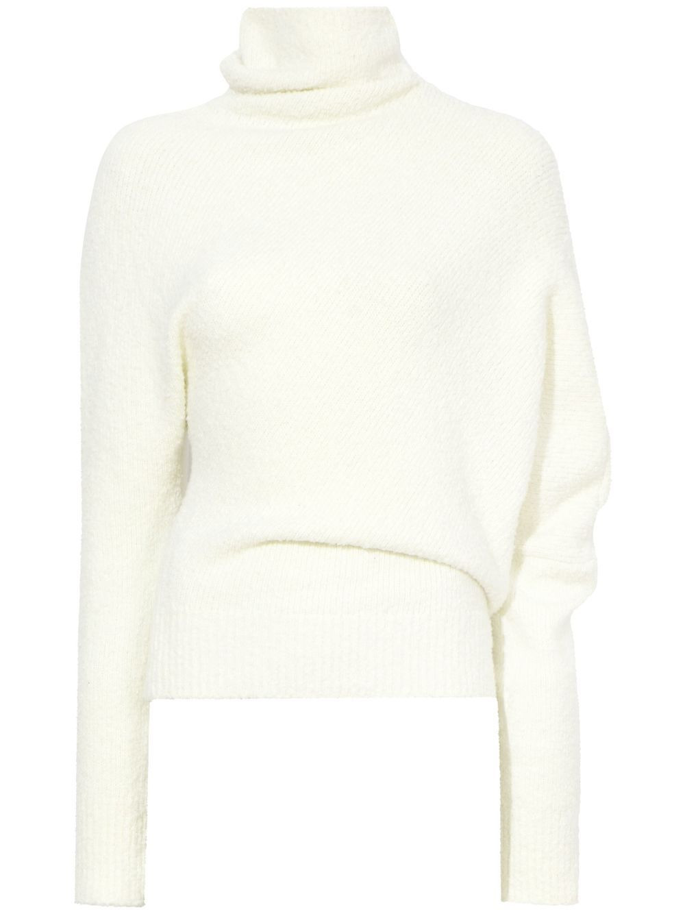 Fuzzy Boucle asymmetric sweater - 1