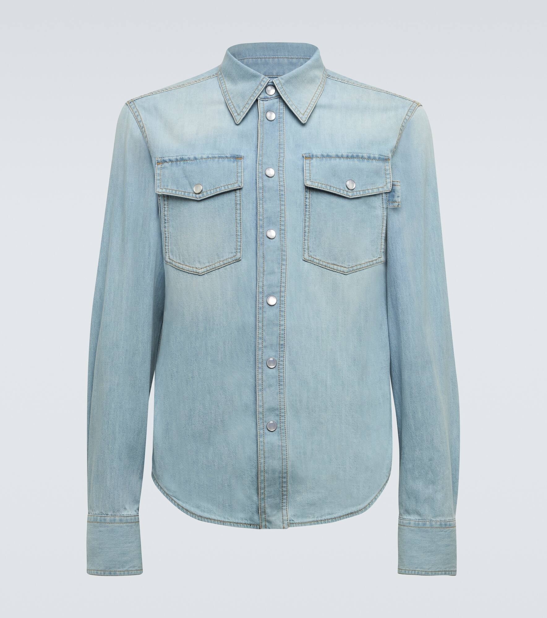 Faded denim shirt - 1