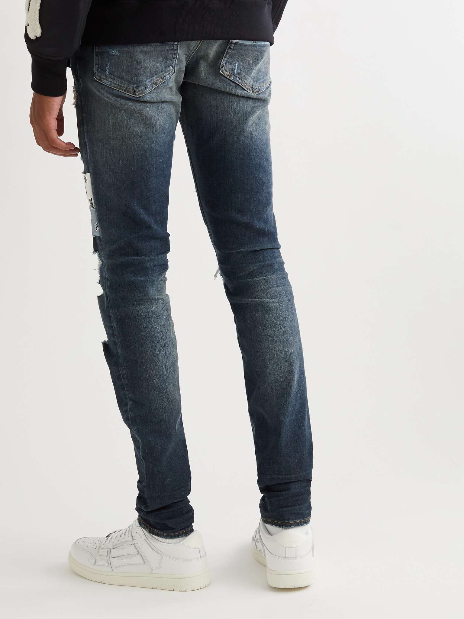 MA Skinny-Fit Distressed Panelled Jeans - 4